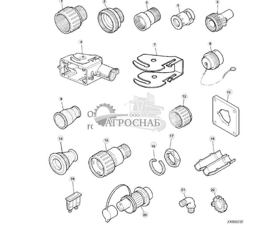 Аксессуары жгута проводов 